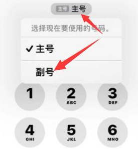 中和镇苹果14维修店分享iPhone 14 Pro Max使用副卡打电话的方法 